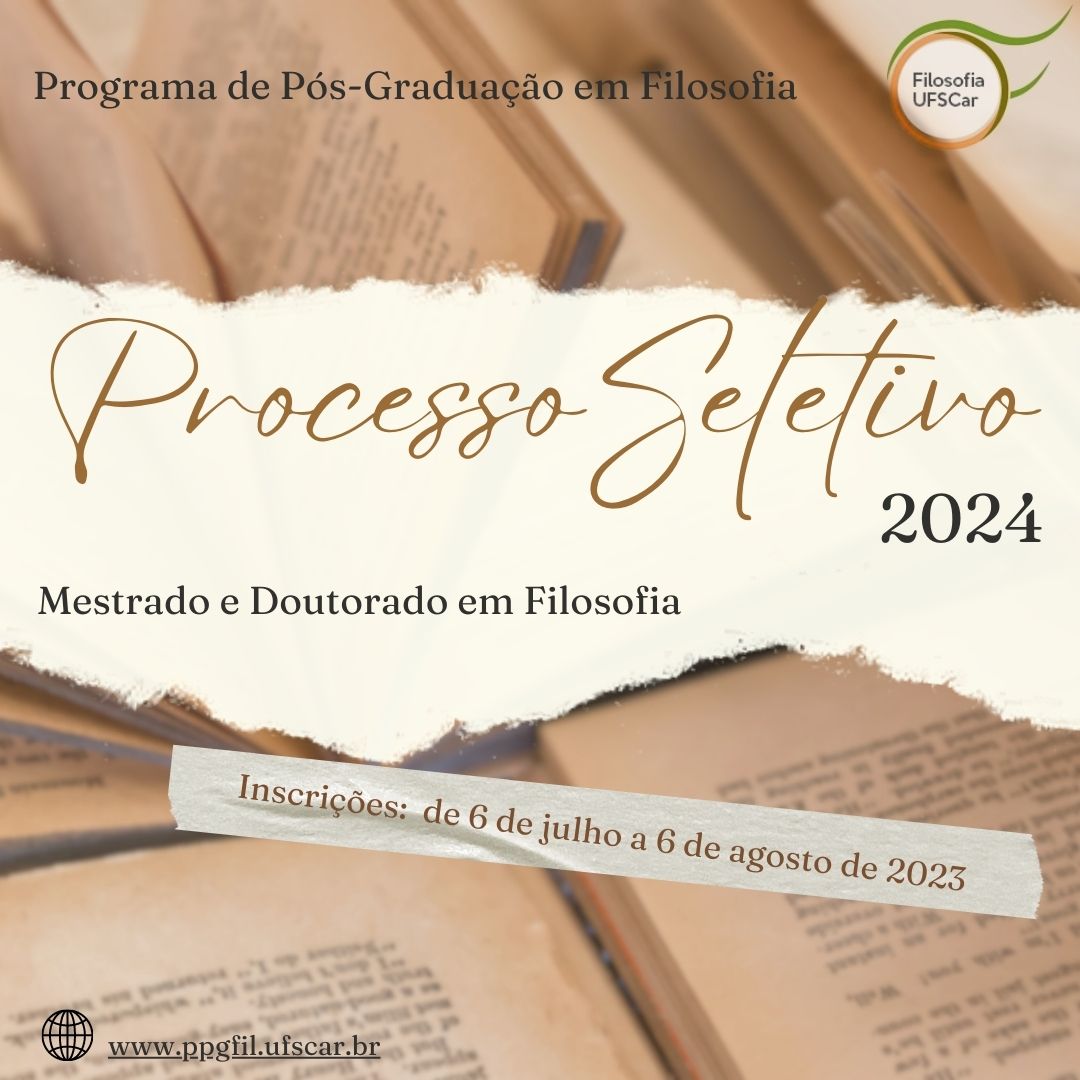 Processo seletivo para mestrado e doutorado Ingresso em 2025
